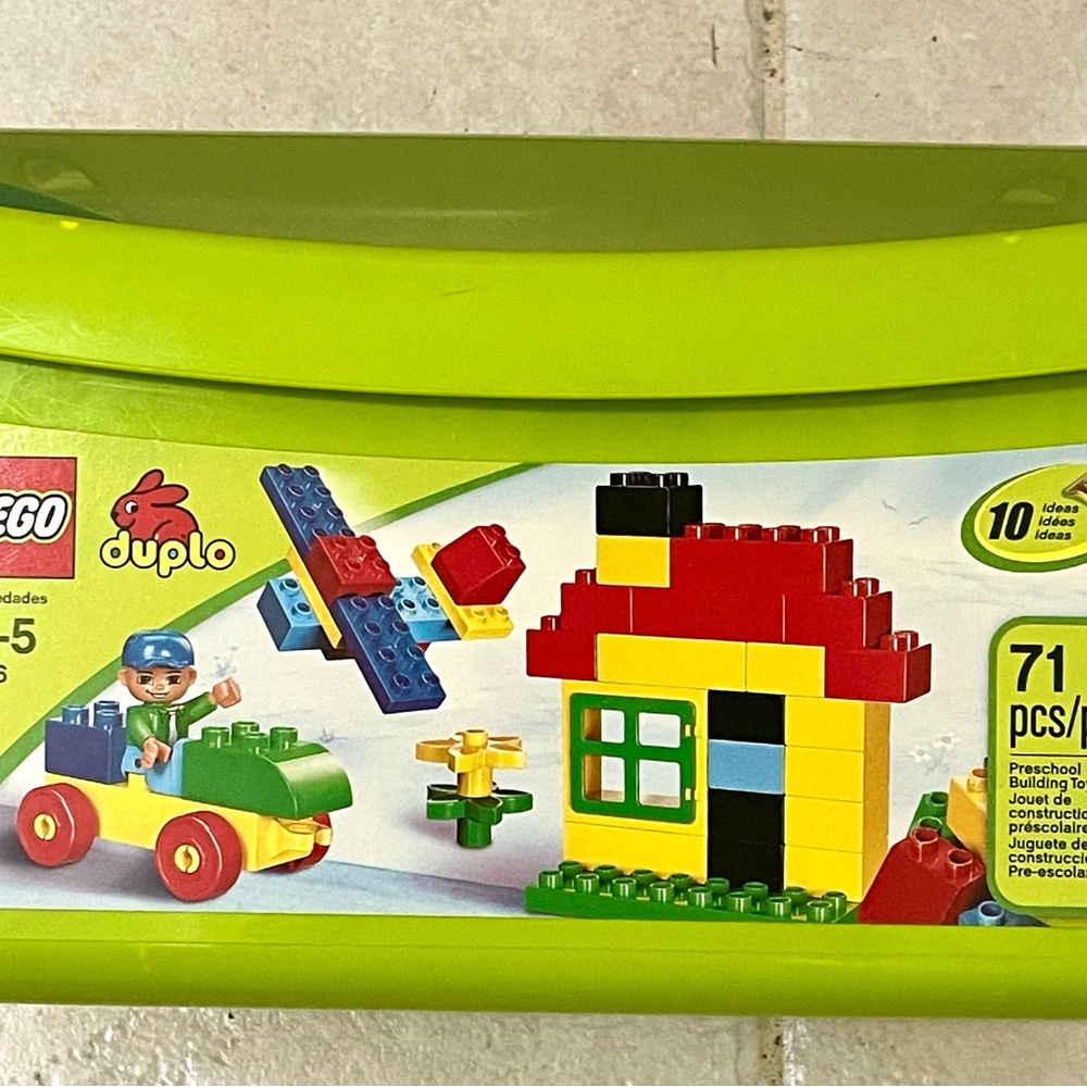 Preowned Lego Duplo Colorful Block Set - 71 pieces